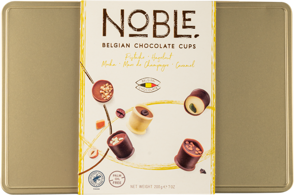 Изображение Конфеты шоколадные Нобл Чоколатс кантабиле шеф с начинкой Нобл ж/б, 200 г