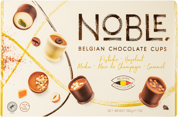 Изображение Конфеты шоколадные Нобл Чоколатс кантабиле шеф с начинкой Нобл кор, 200 г