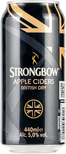 Изображение Сидр яблочный п/сух 5% Стронгбоу Бруверейен Алкен-Маес ж/б, 0,44 л