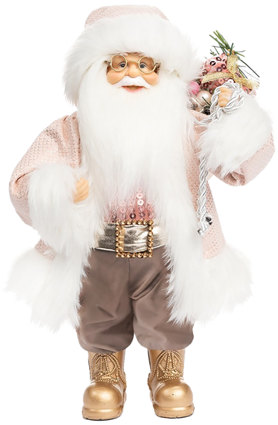 Изображение Дед мороз 30см Макси тойз в розовой кофте с подарка Макси Тойз , 1 шт