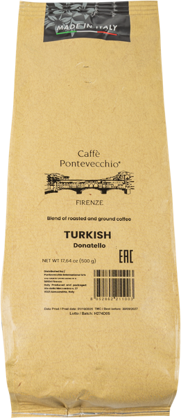 Изображение Кофе молотый Каффе Понтевеккьо Фирэнце по-турецки 80% арабика Кафемока СРЛ м/у, 500 г