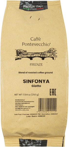Изображение Кофе в зернах Каффе Понтевеккьо Фирэнце симфония 80% арабика Кафемока СРЛ м/у, 250 г