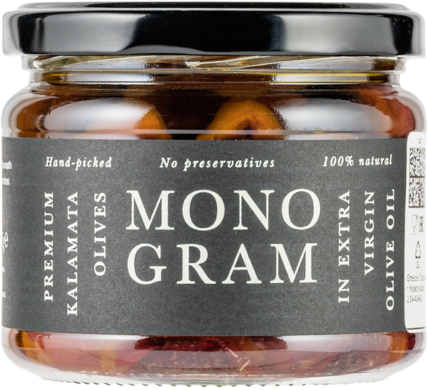 Изображение Оливки в оливковом масле Монограм каламата Анастасиос Манганас с/б, 314 г