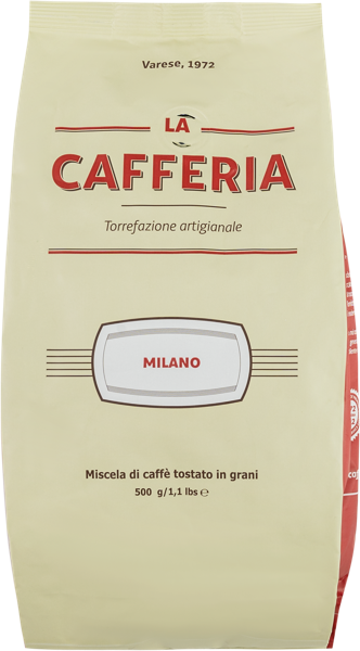 Изображение Кофе в зернах Ла Кафферия милано 80% арабика Торрефационе Каффе м/у, 500 г