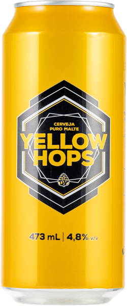 Изображение Пиво светлое Лагер 4,8% Йеллоу Хопс ИНАБ ж/б, 0,473 л