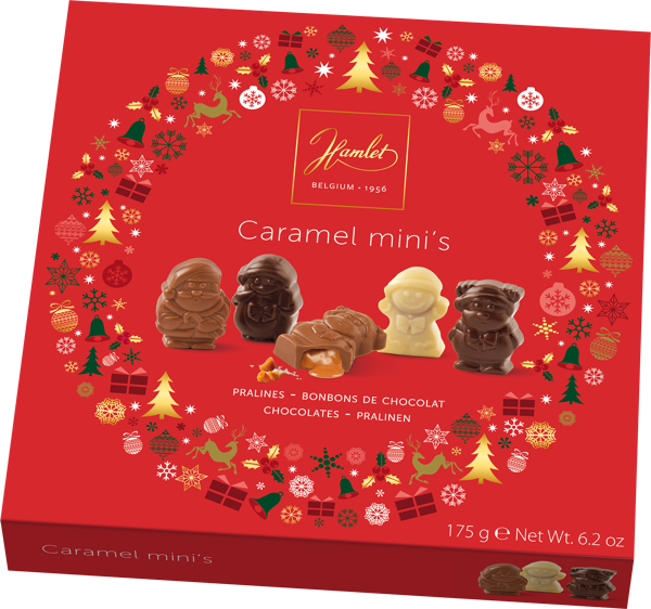 Изображение Конфеты минис ассорти Гамлет НГ с карамельной начинкой Гамлет кор, 175 г