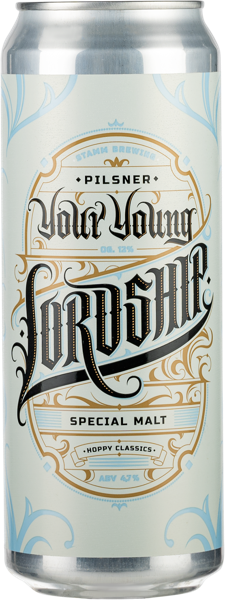 Изображение Пиво светлое Лагер 4,7% Стамм Йор Лордшип Янг пилснер Стамм Бир ж/б, 0,45 л