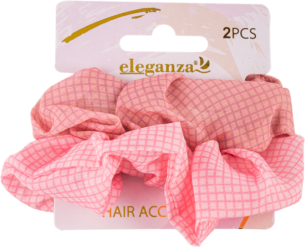 Изображение Резинка для волос Элеганза тканевая розовая Купман Интернэшнл к/у, 2 шт