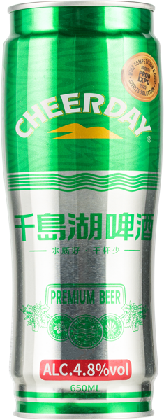 Изображение Пиво светлое Лагер 4,8% ф Чирдэй Премиум Хенгжоу ж/б, 0,65 л