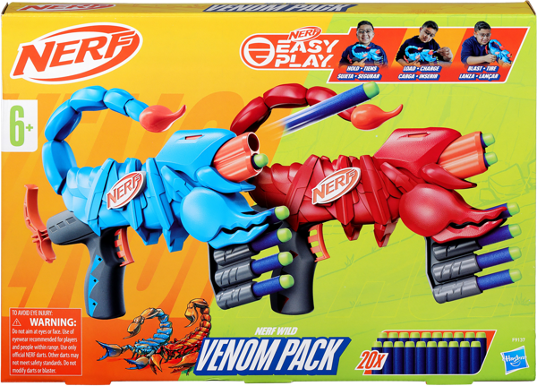Изображение Набор игровой Нерф бластеры веном пак+20 сна Хасбро к/у, 1 шт