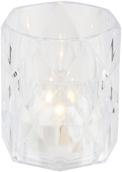 Изображение Светильник 6см на батарейках Купман стакан прозрачный Купман Интернэшнл , 1 шт