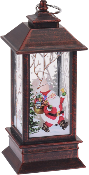 Изображение Светильник 13см на батарейках Купман фонарь со свечой санта Купман Интернэшнл , 1 шт