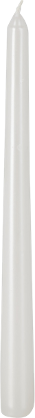 Изображение Свеча 25см столовая Купман белая металлик Купман Интернэшнл , 1 шт