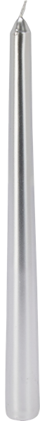 Изображение Свеча 25см столовая Купман серебристая металлик Купман Интернэшнл , 1 шт
