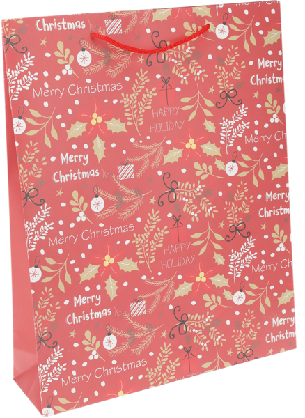 Изображение Пакет 25*35см бумажный Купман рождественские листья Купман Интернэшнл , 1 шт