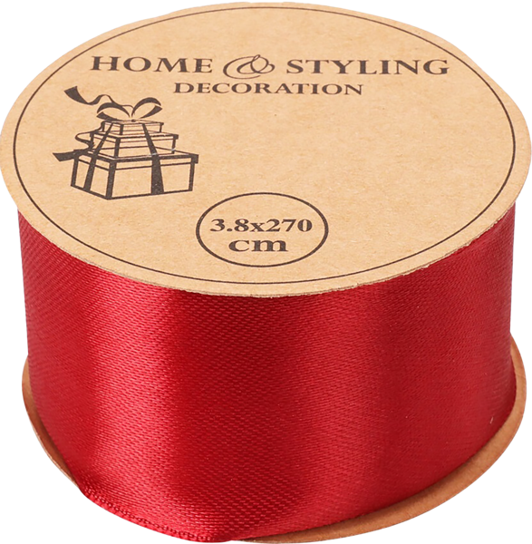 Изображение Лента 3м*3,8см упаковочная Купман атласная ассорти Купман Интернэшнл , 1 шт