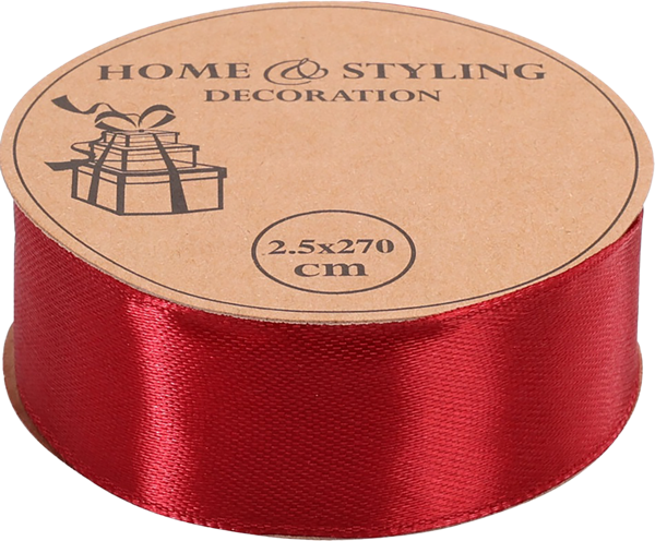 Изображение Лента 3м*2,5см упаковочная Купман атласная ассорти Купман Интернэшнл , 1 шт