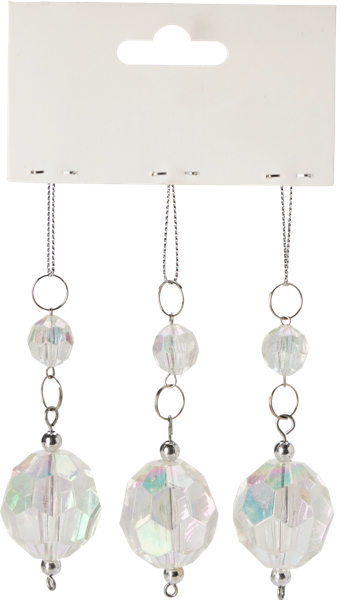 Изображение Подвеска 9см пластик Купман перламутровая ассорти Купман Интернэшнл , 3 шт