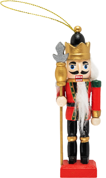 Изображение Подвеска 10см дерево Купман щелкунчик ассорти Купман Интернэшнл , 1 шт