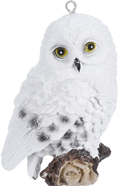 Изображение Подвеска 10см полистоун Купман сова на ветке Купман Интернэшнл , 1 шт