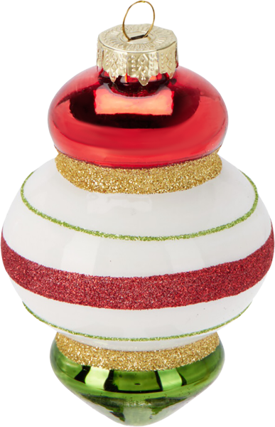 Изображение Подвеска 12см стекло Купман новогодний узор ассорти Купман Интернэшнл , 1 шт