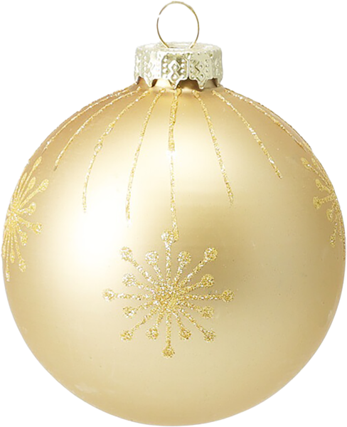 Изображение Шар 8см стекло Купман с золотыми снежинками Купман Интернэшнл , 1 шт