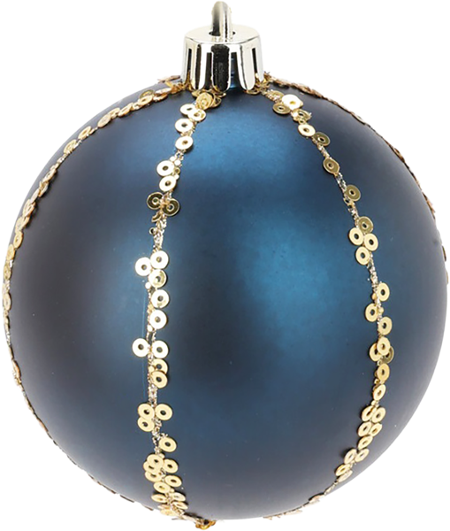 Изображение Шар 8см пластик Купман с золотыми полосками Купман Интернэшнл , 1 шт