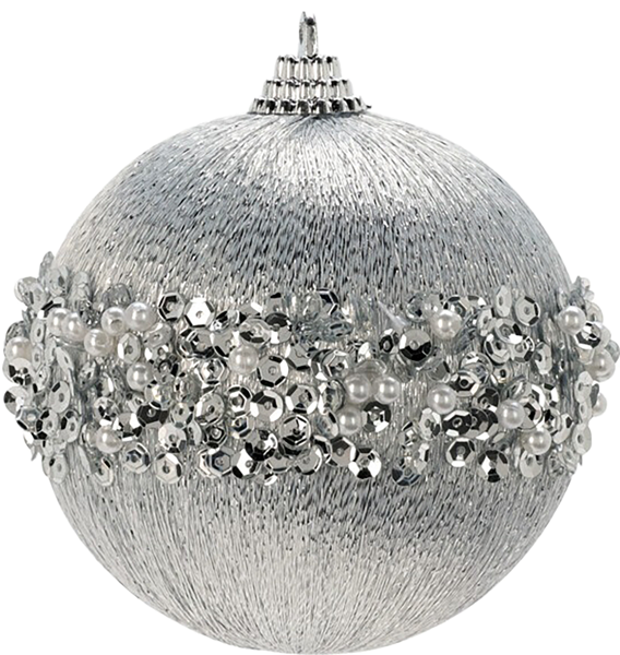 Изображение Шар 8см пластик Купман с бисером ассорти Купман Интернэшнл , 1 шт