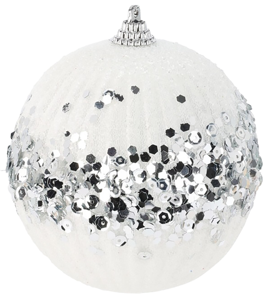Изображение Шар 10см пластик Купман с пайетками ассорти Купман Интернэшнл , 1 шт