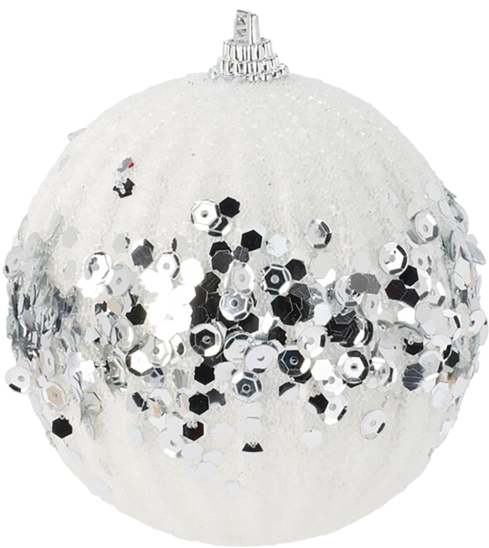 Изображение Шар 8см пластик Купман с пайетками ассорти Купман Интернэшнл , 1 шт