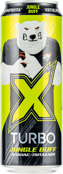 Изображение Напиток газ Икс-Турбо Энерджи Ананас-питахайя Аквалайф ж/б, 0,45 л