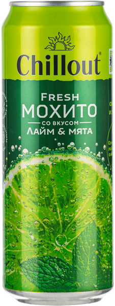 Изображение Напиток газ Чиллаут фреш мохито Аквалайф ж/б, 0,45 л