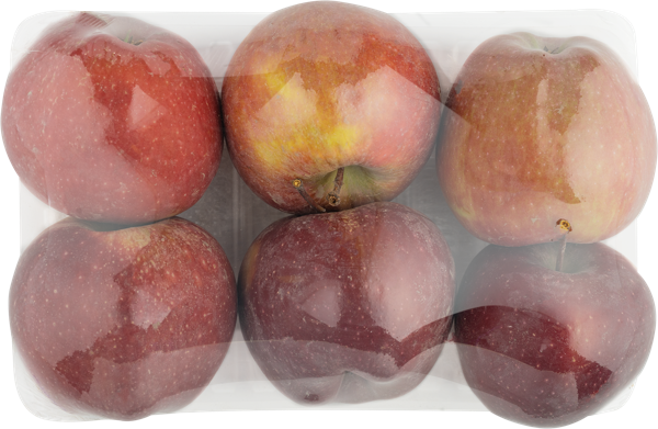 Изображение Фрукт сорт джеромин яблоко калибр 70+ Краснодарский край подложка, 6 шт