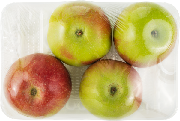 Изображение Фрукт сорт айдаред яблоко калибр 70+ Краснодарский край подложка, 4 шт