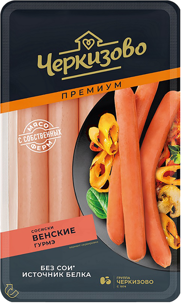 Изображение Сосиски Гурмэ Черкизово венские ЧМПЗ в/у, 300 г