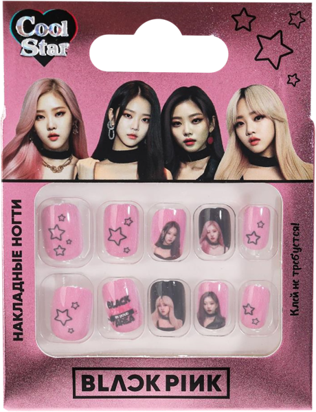 Изображение Набор для дизайна ногтей Кул стар блэк пинк Шанту Сити к/у, 1 шт