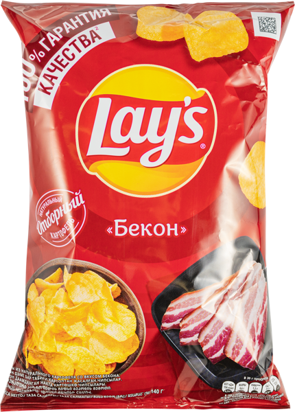 Изображение Чипсы картофельные Лейс бекон Фрито Лей м/у, 140 г