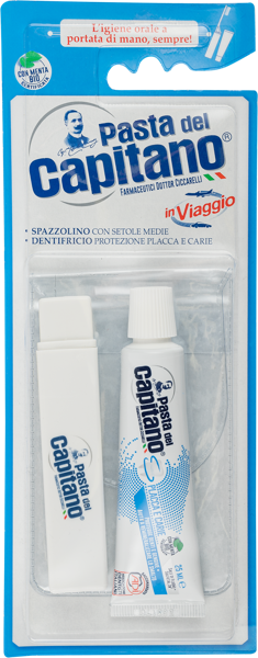 Изображение Набор дорожный Дель капитано зубная паста+щетка Фармасьютичи п/у, 1 шт