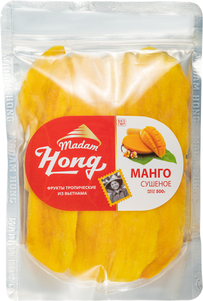 Изображение Манго сушеное Мадам Хонг Легенд Оукор п/б, 500 г