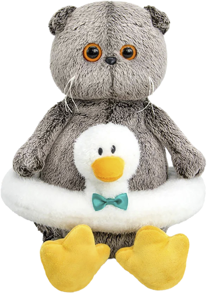 Изображение Мягкая игрушка 25см Будибаса басик в круге гусик МПП ООО , 1 шт