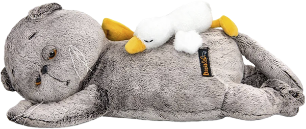 Изображение Мягкая игрушка 50см Будибаса басик с гусиком МПП ООО , 1 шт