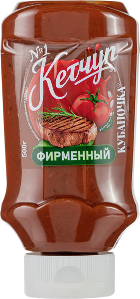 Изображение Кетчуп томатный Кубаночка фирменный №1 Гранд-Стар п/б, 500 г