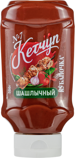Изображение Кетчуп томатный Кубаночка шашлычный №7 Гранд-Стар п/б, 500 г