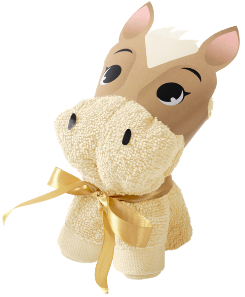 Изображение Полотенце 30*60см махровое Волшебная Ночь лошадка бежевое Нордтекс м/у, 1 шт