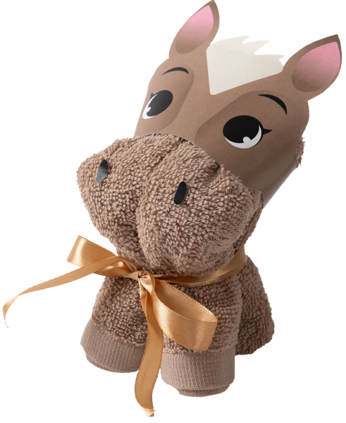 Изображение Полотенце 30*60см махровое Волшебная Ночь лошадка коричневое Нордтекс м/у, 1 шт