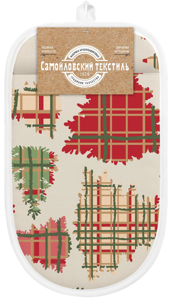 Изображение Прихватка варежка для горячего Самойловский текстиль мерри кристмас Нордтекс карт/уп, 1 шт