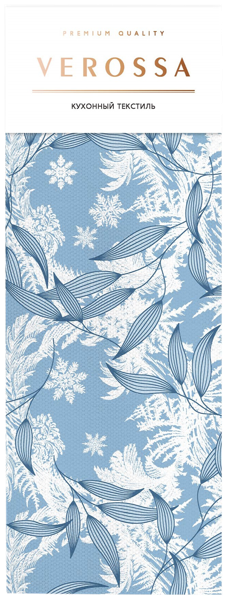Изображение Полотенце 40*70см для кухни Веросса морозные узоры Нордтекс , 1 шт