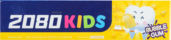 Изображение Зубная паста детская Дентал клиник 2080 бабл гам Экён к/у, 80 г