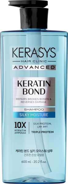 Изображение Шампунь для сухих волос Керасис Эдванс Кератин Бонд увлажнение Экён п/у, 600 мл