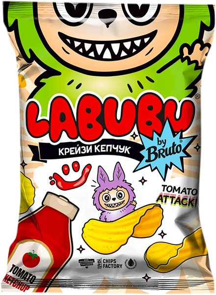 Изображение Чипсы картофельные Лабубу томатный кетчуп Стамба м/у, 75 г